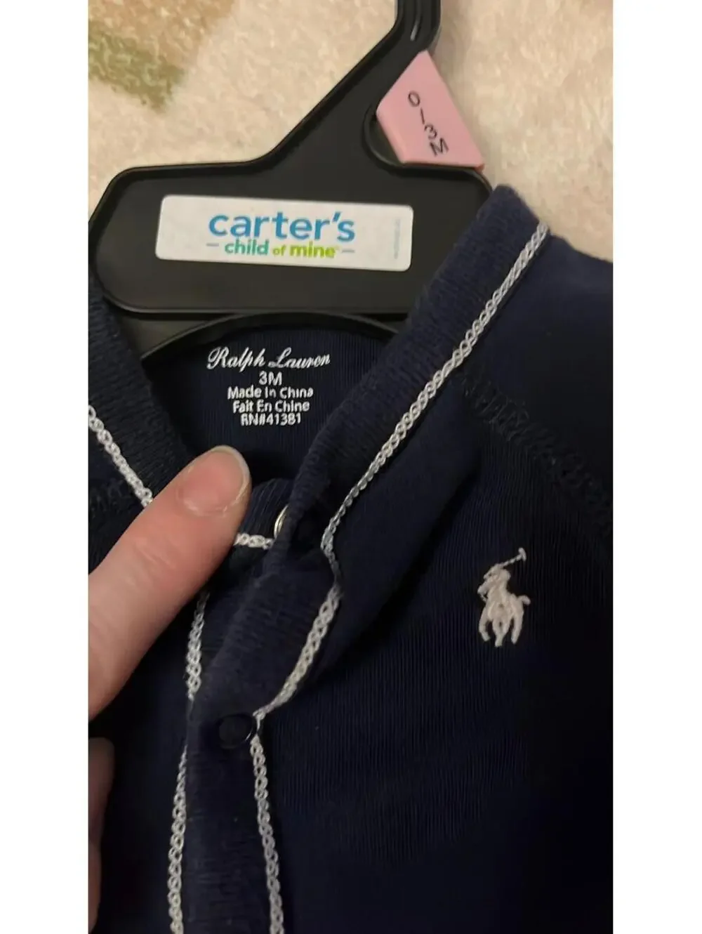 Ralph Lauren Polo Set Onesie & Shoes